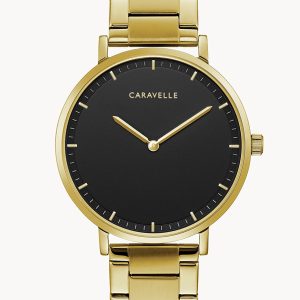 CARAVELLE BY BULOVA MIN MAX BLACK DIAL MEN’S WATCH 44A112