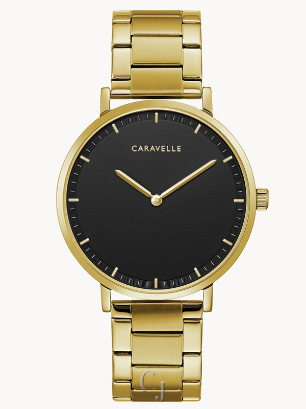 CARAVELLE BY BULOVA MIN MAX BLACK DIAL MEN’S WATCH 44A112