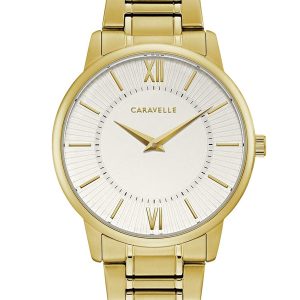 CARAVELLE BY BULOVA DRESS SILVER DIAL MEN’S WATCH 44A114