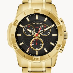 CARAVELLE BY BULOVA APUALUXX BLACK DIAL MEN’S WATCH 44B127