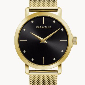 CARAVELLE BY BULOVA MIN MAX BLACK DIAL MEN’S WATCH 44L256