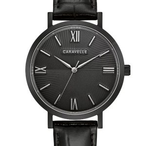 CARAVELLE BY BULOVA BLACK DIAL MEN’S WATCH 45A148