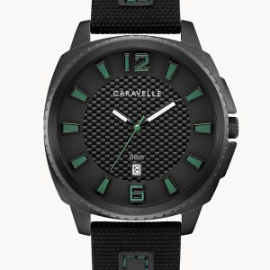 CARAVELLE BY BULOVA SPORT BLACK DIAL MEN’S WATCH 45B155