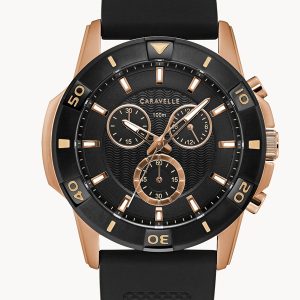 CARAVELLE BY BULOVA SPORT BLACK DIAL MEN’S WATCH 45B157