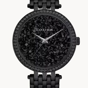 CARAVELLE BY BULOVA MODERN BLACK DIAL WOMEN’S WATCH 45L171
