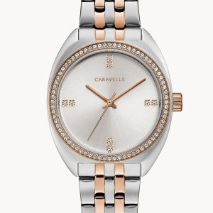 CARAVELLE BY BULOVA RETRO WHITE DIAL WOMEN’S WATCH 45L180
