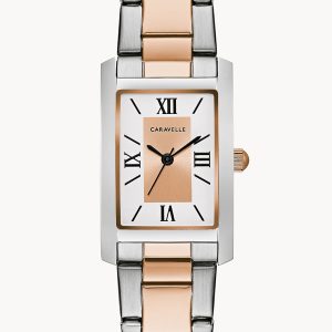 CARAVELLE BY BULOVA DRESS TWO-TONE DIAL WOMEN’S WATCH 45L187