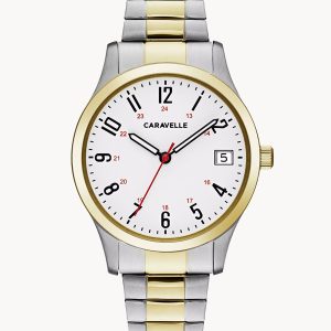CARAVELLE BY BULOVA TRADITIONAL WHITE DIAL WOMEN’S WATCH 45M111