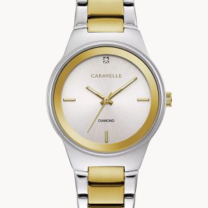 CARAVELLE BY BULOVA MODERN SILVER-TONE DIAL WOMEN’S WATCH 45P108