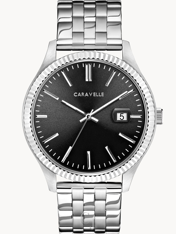 CARAVELLE BY BULOVA DRESS GRAY DIAL MEN’S WATCH 43B157