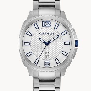 CARAVELLE BY BULOVA SPORT WHITE DIAL MEN’S WATCH 43B170
