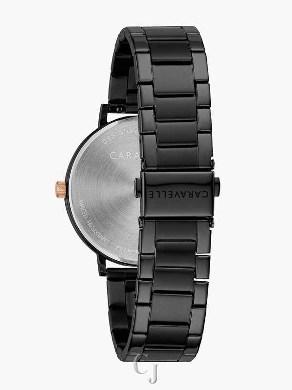 CARAVELLE BY BULOVA MIN MAX BLACK DIAL MEN’S WATCH 45A145 - Image 4