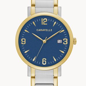 CARAVELLE BY BULOVA DRESS BLUE DIAL MEN’S WATCH 45A149