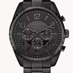 CARAVELLE BY BULOVA SPORT BLACK DIAL MEN’S WATCH 45B150