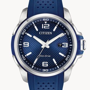 CITIZEN WEEKENDER BLUE DIAL MEN’S STAINLESS STEEL WATCH AW1158-05L