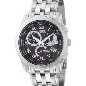 CITIZEN BLACK DIAL MEN’S STAINLESS STEEL WATCH BL8000-54X