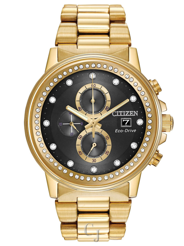 CITIZEN ECO-DRIVE BLACK DIAL MEN’S WATCH SET FB3002-61E