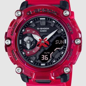 G-SHOCK GA-2200 SERIES RED DIAL ANALOG-DIGITAL WATCH GA2200SKL-4A