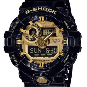 G-SHOCK GA-700 SERIES GOLD DIAL ANALOG-DIGITAL WATCH GA710GB-1A