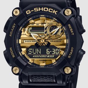 G-SHOCK GA-900 GARISH SERIES GOLD DIAL ANALOG-DIGITAL WATCH GA900AG-1A