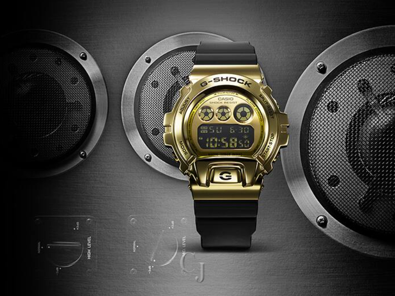 G-SHOCK METAL COVERED 6900 SERIES GOLD DIAL WATCH GM6900G-9 - Image 5
