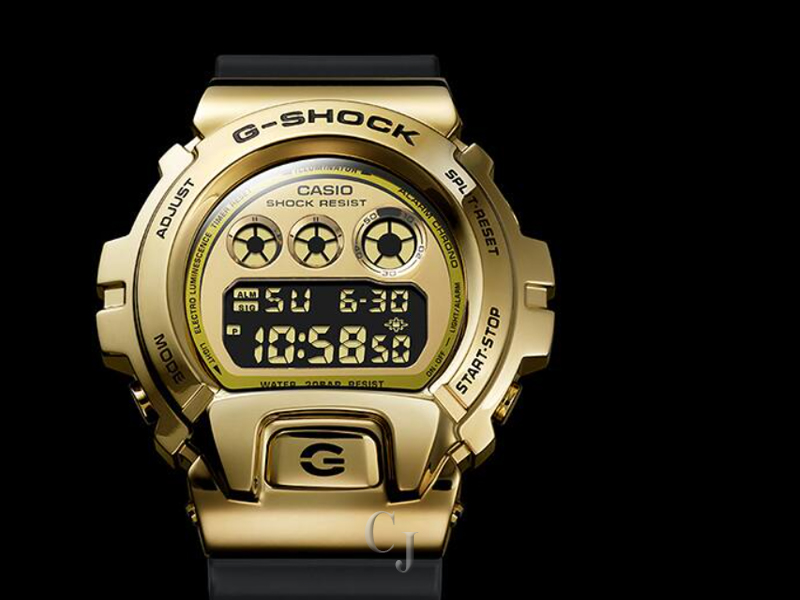 G-SHOCK METAL COVERED 6900 SERIES GOLD DIAL WATCH GM6900G-9 - Image 6