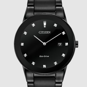 CITIZEN AXIOM ECO-DRIVE BLACK DIAL MEN’S WATCH AU1065-58G