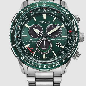 CITIZEN PROMASTER AIR A-T GREEN DIAL MEN’S WATCH CB5004-59W