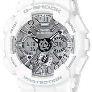 G-SHOCK WHITE DIAL ANALOG-DIGITAL WATCH GMAS120MF-7A1