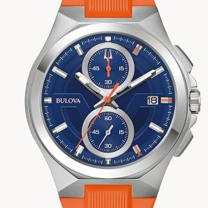 BULOVA MARC ANTHONY MAQUINA BLUE DIAL WATCH 96B407