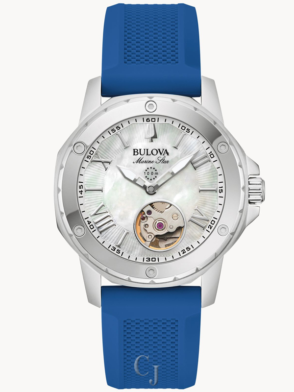 BULOVA MARINE STAR WHITE DIAL WATCH 96L324