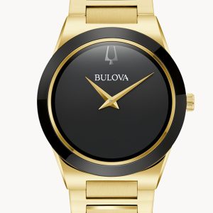 BULOVA MILLENNIA BLACK DIAL STAINLESS STEEL BRACELET MEN’S WATCH 97A183