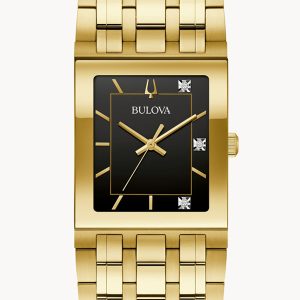 BULOVA MARC ANTHONY QUADRA BLACK DIAL MEN’S WATCH 97D132