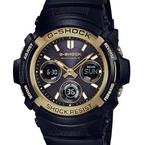 CASIO ANALOG-DIGITAL AWG-100 M100 SERIES BLACK DIAL WATCH AWGM100SBG-1A