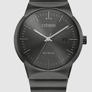 CITIZEN AXIOM ECO-DRIVE GRAY DIAL STAINLESS STEEL MEN’S WATCH BM7587-52H