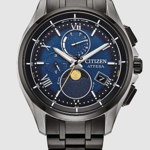 CITIZEN ATTESA LIMITED EDITION NAVY DIAL MEN’S SUPER TITANIUM WATCH BY1007-60L