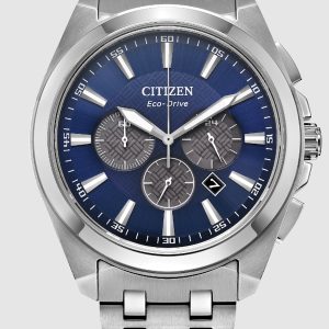 CITIZEN PEYTEN ECO-DRIVE BLUE DIAL STAINLESS STEEL MEN’S WATCH CA4510-55L