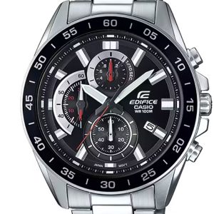CASIO EDIFICE STANDARD CHRONOGRAPH BLACK DIAL WATCH EFV-550D-1AV