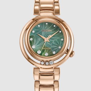 CITIZEN L ARCLY GREEN DIAL WOMEN’S WATCH EM1113-58Y