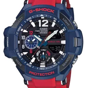 CASIO MASTER OF G-AIR GRAVITYMASTER BLACK DIAL WATCH GA-1100-2A