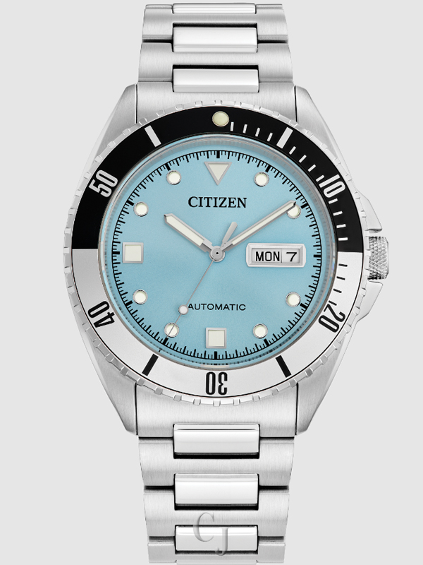 CITIZEN SPORT AUTOMATIC LIGHT BLUE DIAL MEN'S WATCH NH7530-52L