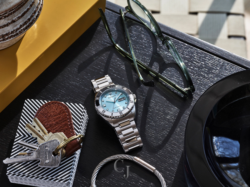 CITIZEN SPORT AUTOMATIC LIGHT BLUE DIAL MEN'S WATCH NH7530-52L - Image 4