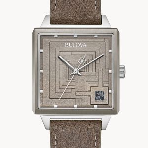 BULOVA LIMITED EDITION ENNIS HOUSE FRANK LLOYD WRIGHT GRAY DIAL MEN’S WATCH 96A314