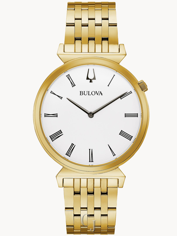 BULOVA REGATTA WHITE DIAL STAINLESS STEEL WOMEN’S WATCH 97A153