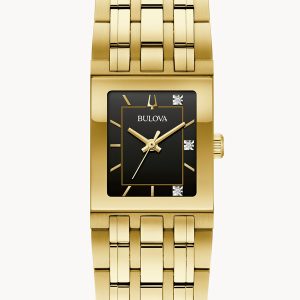 BULOVA QUADRA MARC ANTHONY BLACK DIAL WOMEN’S WATCH 97P167