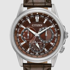 CITIZEN CALENDRIER ECO-DRIVE BROWN DIAL MEN’S WATCH BU2020-29X