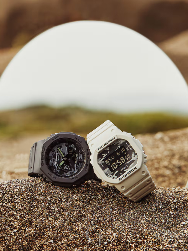 G-SHOCK 5600 SERIES DIGITAL GRAY CAMOUFLAGE DIAL MEN’S WATCH DW5600CA-8 - Image 8