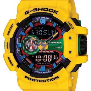 G-SHOCK YELLOW CASIO ANALOG & DIGITAL MEN’S WATCH GA400-9A