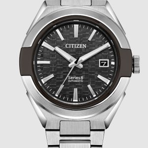 CITIZEN AUTOMATIC SERIES8 870 BLACK DIAL STAINLESS STEEL MEN’S WATCH NA1036-56E