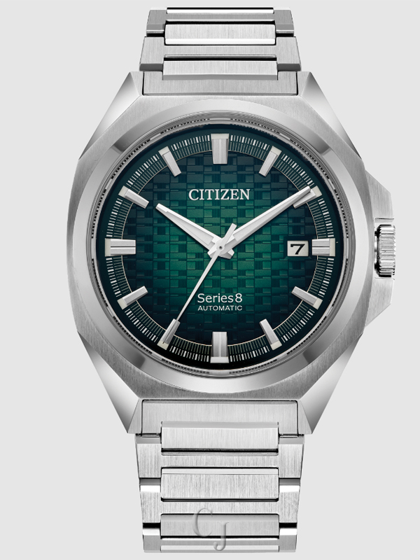 CITIZEN AUTOMATIC SERIES8 831 GREEN DIAL STAINLESS STEEL MEN’S WATCH NB6050-51W
